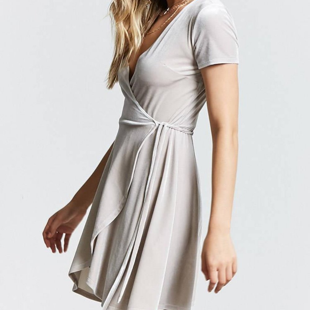 Velvet Wrap Dress